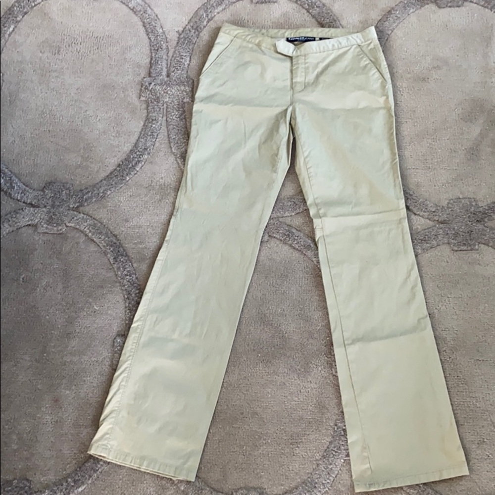 Express Jeans Stretch nylon khaki pants, 3/4